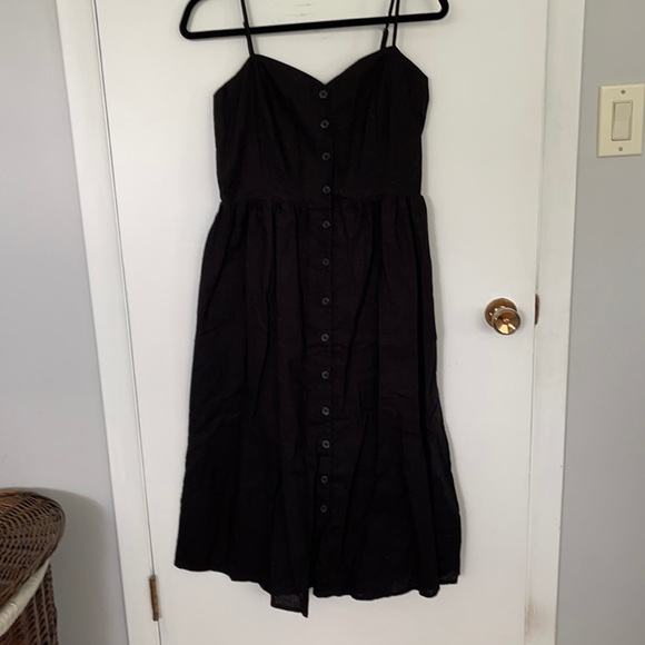 H&M black linen sundress - Picture 2 of 4